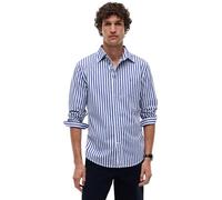 Tommy Hilfiger Camicia da Uomo Flex Popeline Classic STP RF MW0MW42440 S/S, Blu, S