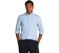Tommy Hilfiger Uomo Camicia Flex Poplin Gingham Regular Fit, Multicolore (Sweet Blue/Optic White), XS