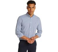 Tommy Hilfiger Uomo Camicia Flex Poplin Gingham Regular Fit, Multicolore (Wedge Blue / Optic White), S