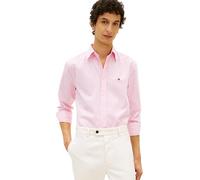 Tommy Hilfiger Uomo Camicia Flex Poplin Gingham Shirt a Quadri, Rosa (Classic Pink/Check), XXL