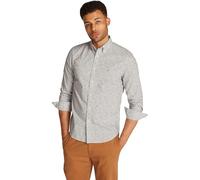 Tommy Hilfiger Uomo Camicia Flex Poplin in Cotone, Multicolore (Ivory Petal/Night Sky PRT), XXL