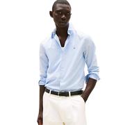 Tommy Hilfiger Uomo Camicia Flex Poplin Mini Print Regular Fit, Blu (Cloudy Blue), M