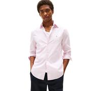 Tommy Hilfiger Uomo Camicia Flex Poplin Mini Print Regular Fit, Rosa (Pink Lily), L