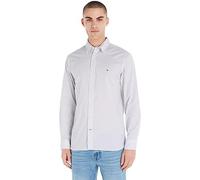 Tommy Hilfiger Uomo Camicia Flex Poplin Mini Tartan Shirt con Colletto a Punta