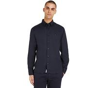 Tommy Hilfiger Uomo Camicia Flex Poplin Mini Tartan Shirt con Colletto a Punta