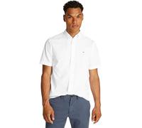 Tommy Hilfiger Flex Poplin Solid S/S Shirt Mw0Mw37584, Camicia a Maniche Corte, Uomo, Bianco (Optic White), 3XL
