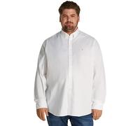 Tommy Hilfiger Uomo Camicia Flex Poplin Solid Regular Fit, Bianco (White), 5XL