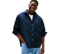 Tommy Hilfiger Uomo Camicia Flex Poplin Solid Regular Fit, Blu (Desert Sky), XXL