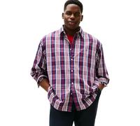 Tommy Hilfiger BT - Flex Pop Camicia a Quadri M MW0MW43034 L/S, Blu, XXL_Plus, Blu (Preppy Navy/Check), XXL