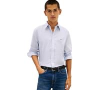 Tommy Hilfiger Flex Poplin Fake Solid RF Shirt Mw0mw41711 Camicia L/S, Blu (Blu Vivo), M Uomo, Blu (Bleu VIF), M