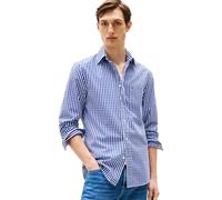 Tommy Hilfiger Uomo Camicia Poplin Gingham in Cotone, Multicolore (Wedge Blue/Check), XS