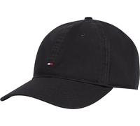 Tommy Hilfiger Uomo Cappellino Flag Soft 6 Panel in Cotone, Nero (Black), Taglia Unica