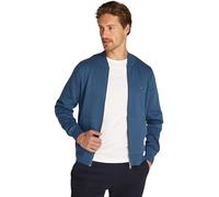 Tommy Hilfiger Uomo Cardigan Flag Logo Baseball con Zip, Blu (Aegean Sea), S