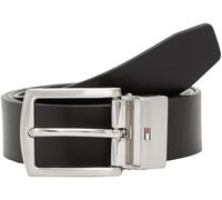 Tommy Hilfiger Uomo Cintura Denton 3,5 cm Reversibile, Multicolore (Space Blue/Arctic Spruce), 85 cm
