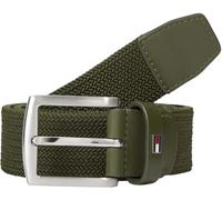 Tommy Hilfiger Uomo Cintura Denton Elastic 3,5 cm Intrecciata, Verde (Army Green), 95 cm