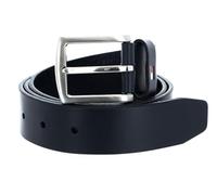 Tommy Hilfiger Uomo Cintura New Denton 3.5 Belt Cintura in Pelle, Blu (Midnight), 80 cm