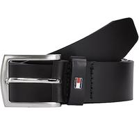 Tommy Hilfiger Uomo Cintura New Denton 3.5 Belt Cintura in Pelle, Nero (Black), 105 cm