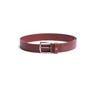 Tommy Hilfiger Uomo Cintura New Denton 4.0 Belt Cintura in Pelle, Marrone (Dark Tan), 90 cm