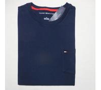 TOMMY HILFIGER Uomo Classico Maglietta Tutti Taglie Nwt 100% Cotone Blu Bianco