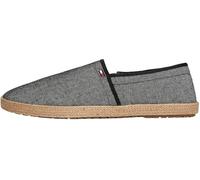 Tommy Hilfiger Uomo Espadrillas Chambray con Logo, Nero (Black), 40