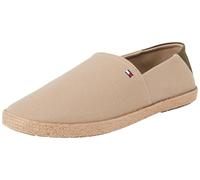 Tommy Hilfiger Uomo Espadrillas Core Textile con Logo, Beige (Beige), 44 EU