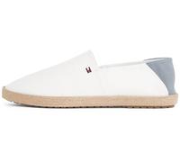 Tommy Hilfiger Uomo Espadrillas Core Textile con Logo, Bianco (Ecru), 41 EU