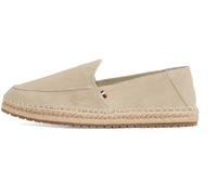 Tommy Hilfiger Uomo Espadrillas Flex Loafer con Logo, Beige (Beige), 43 EU