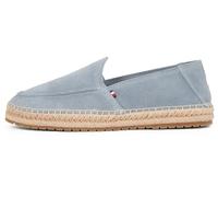 Tommy Hilfiger Uomo Espadrillas Flex Loafer con Logo, Grigio (Overcast Grey), 40 EU