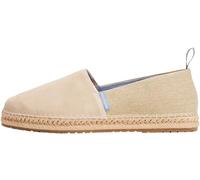 Tommy Hilfiger Uomo Espadrillas Flex Mix in Pelle Scamosciata, Beige (Sandalwood), 42