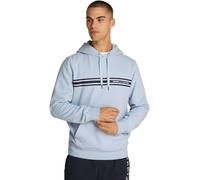 Tommy Hilfiger Uomo Felpa Central Chest Stripe con Cappuccio, Blu (Breezy Blue), S