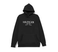 Tommy Hilfiger Uomo Felpa con Cappuccio con Logo, Nero (Black), XXL