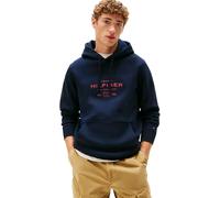 Tommy Hilfiger Uomo Felpa con Cappuccio Oval Graphic con Logo, Blu (Desert Sky), S