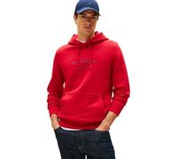 Tommy Hilfiger Uomo Felpa con Cappuccio Oval Graphic con Logo, Rosso (Medium Red), XL