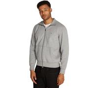 Tommy Hilfiger Uomo Felpa con Cerniera Essential Fleece Colletto alla Coreana, Grigio (Medium Grey Heather), S