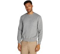 Tommy Hilfiger Uomo Felpa Essential Fleece Crew Neck Regular Fit, Grigio (Medium Grey Heather), XS