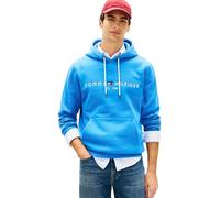 Tommy Hilfiger Uomo Felpa Logo con Cappuccio, Blu (Blue Orbit), XL