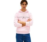 Tommy Hilfiger Uomo Felpa Logo con Cappuccio, Rosa (Pink Lily), S
