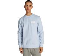 Tommy Hilfiger Uomo Felpa Monotype Label Scollo Rotondo, Blu (Breezy Blue), S
