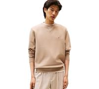 Tommy Hilfiger Uomo Felpa Seasonal Fleece con Scollo Rotondo, Beige (Coastal Taupe), M