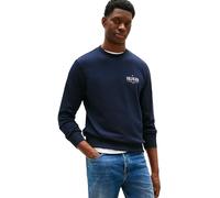 Tommy Hilfiger Uomo Felpa Stacked Regular Fit, Blu (Desert Sky), M