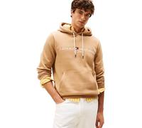 Tommy Hilfiger Uomo Felpa Tommy Logo con Cappuccio, Beige (Timeless Camel), M