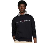 Tommy Hilfiger Uomo Felpa Tommy Logo Senza Cappuccio, Blu (Desert Sky), L