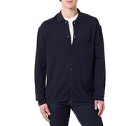 Tommy Hilfiger Uomo Giacca in Maglia Cardigan Essential Over Shirt in Cotone, Blu (Desert Sky), M