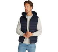 Tommy Hilfiger Uomo Gilet Mid New York con Cappuccio, Blu (Desert Sky), XS