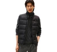 Tommy Hilfiger Uomo Gilet Mid Weight con Colletto alla Coreana, Nero (Black), XL