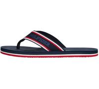 Tommy Hilfiger Uomo Infradito Comfort Beach Sandal con Logo, Blu (Desert Sky), 43