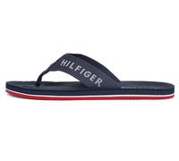 Tommy Hilfiger Uomo Infradito Comfort Beach Sandal con Logo, Blu (Military Denim), 40
