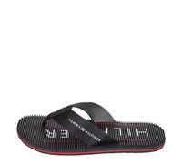 Tommy Hilfiger Infradito Uomo Massage Footbed Beach Sandal Scarpe da Mare, Nero (Black), 40 EU