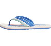 Tommy Hilfiger Uomo Infradito Patch Beach Sandal con Logo, Blu (Blue Spell), 41