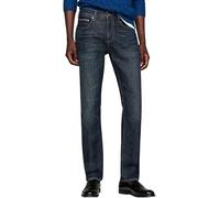 Tommy Hilfiger Uomo Jeans Denton Crest Straight Fit, Blu (Crest Indigo), 36W/34L